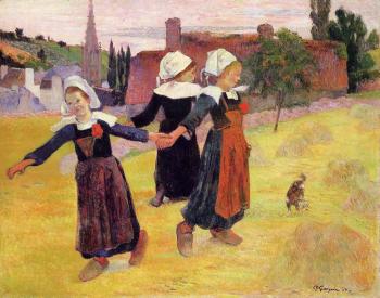Paul Gauguin : Breton Girls Dancing II